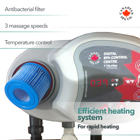 2024 Grand Rapids Inflatable 110-Jet - 3 Speed - 4-Person Hot Tub with LED Light