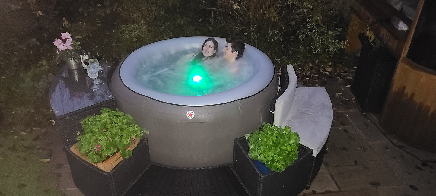 2024 Grand Rapids Inflatable 110-Jet - 3 Speed - 4-Person Hot Tub with LED Light