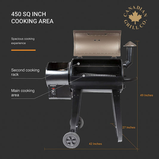 Canadian Spa Company_KG-10001_Beaver Electric Wood Pellet Grill + Smoker Barbecue_Hot Tubs