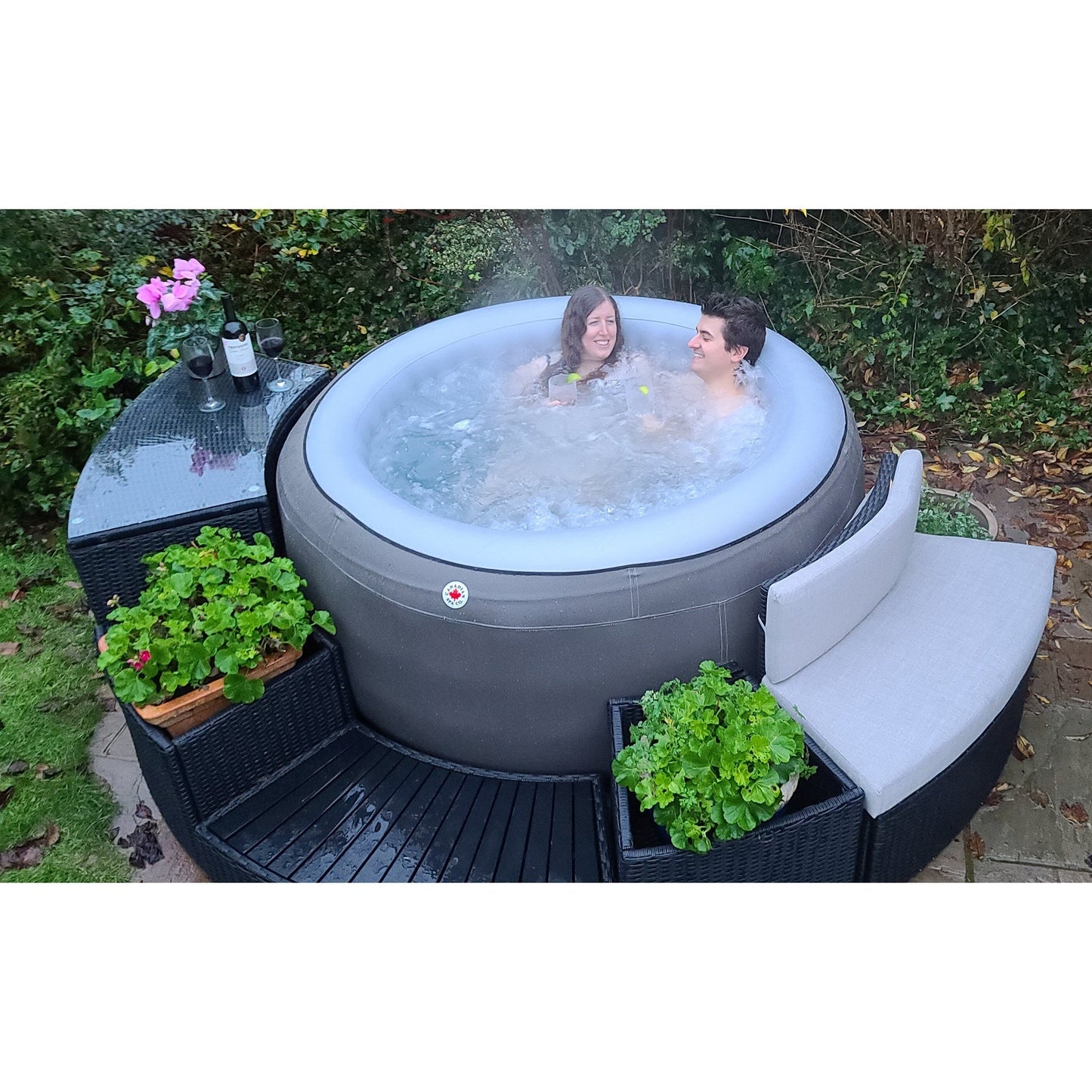 2024 Grand Rapids Inflatable 110-Jet - 3 Speed - 4-Person Hot Tub with LED Light