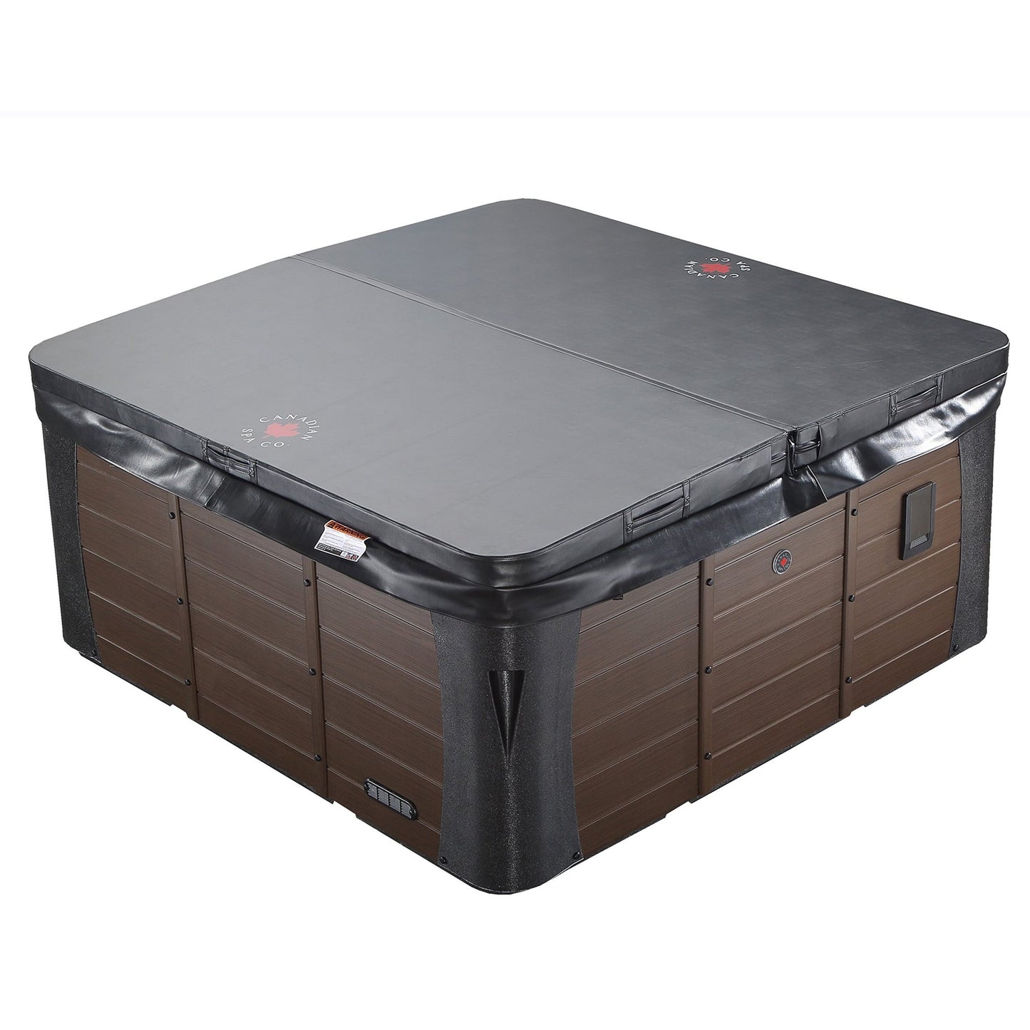 Canadian Spa Company_KH-10130_Erie_Square_6-Person_46 -Jet Hot Tub_Blackout Insulation_UV Light Water Care_Lounger