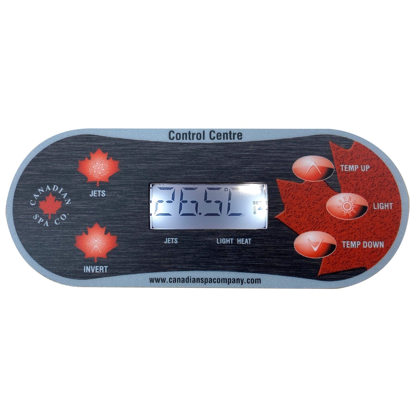 Canadian Spa Company_KK-10017_Balboa TP600 Tpside Control oLabel for 1 Pump_Hot Tubs
