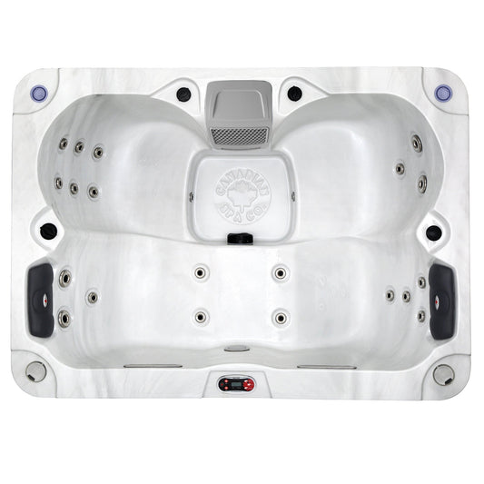 Canadian Spa Company_KH-10041_Kelowna_Rectangular_Plug_&_Play_4-Person_2 Lounge_2 Seat_21-Jet Hot Tub_Blackout Insulation_UV Light Water Care