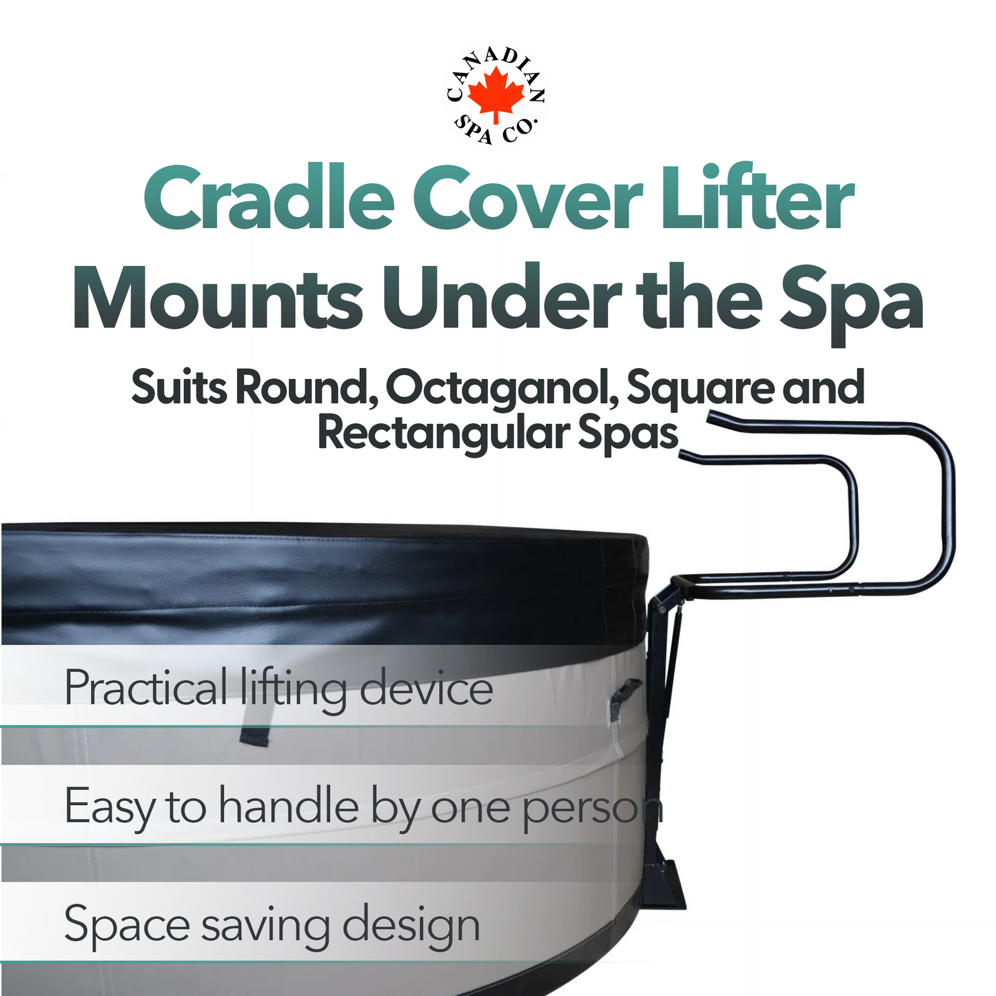 Cradle Spa Cover Lifter for Patio Spas