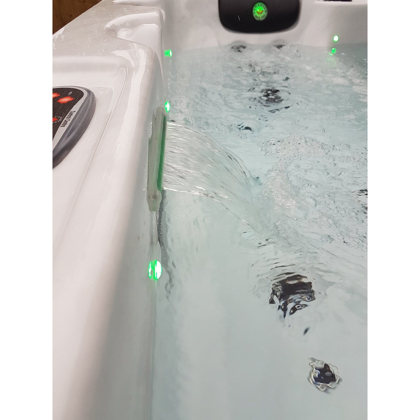 Canadian Spa Company_KH-10024_Niagara_Square_6-Person_49 -Jet Hot Tub_Blackout Insulation_UV Light Water Care_Lounger