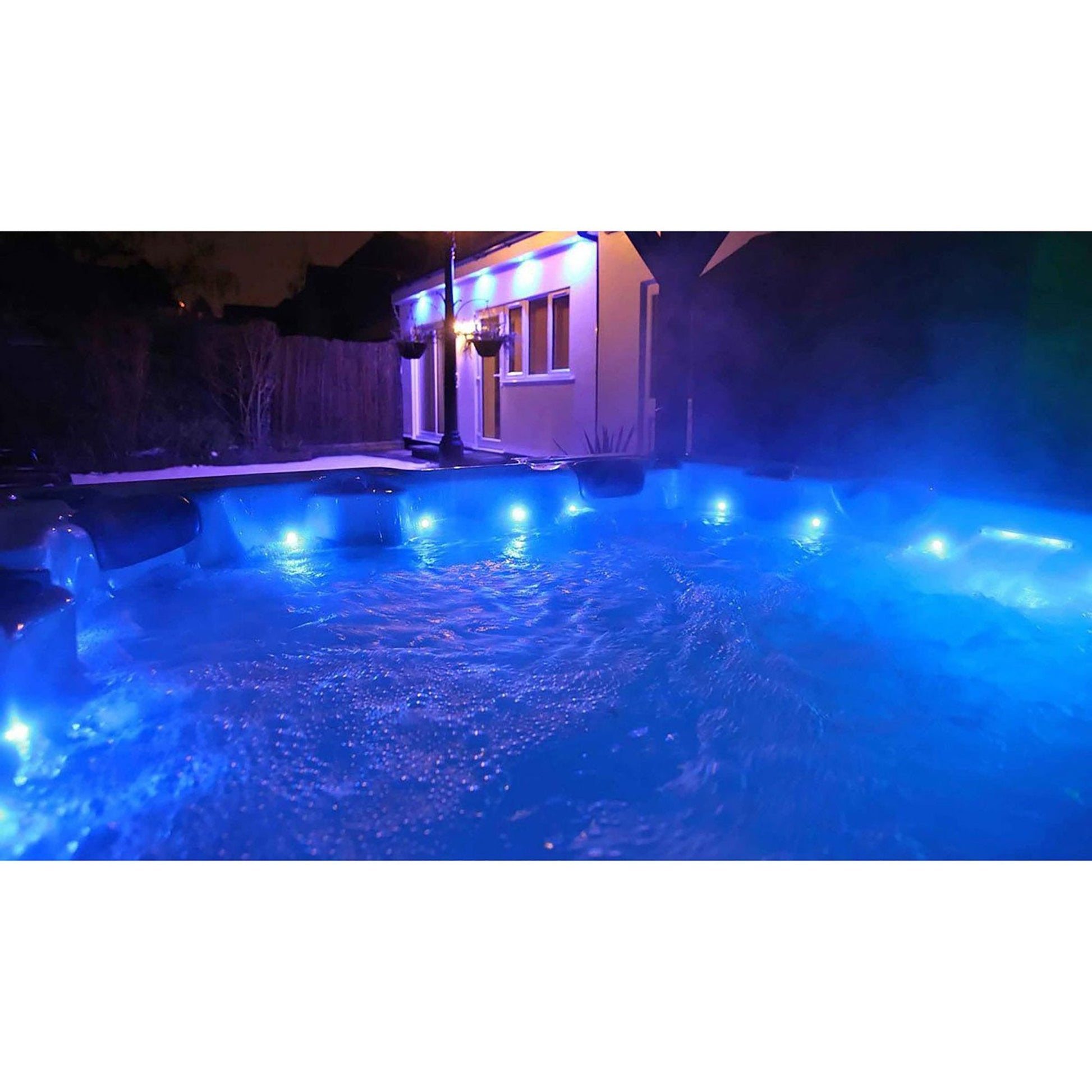 Canadian Spa Company_KH-10168_Toronto UV_Square_6-Person_44 -Jet Hot Tub_Blackout Insulation_UV Light Water Care_Lounger