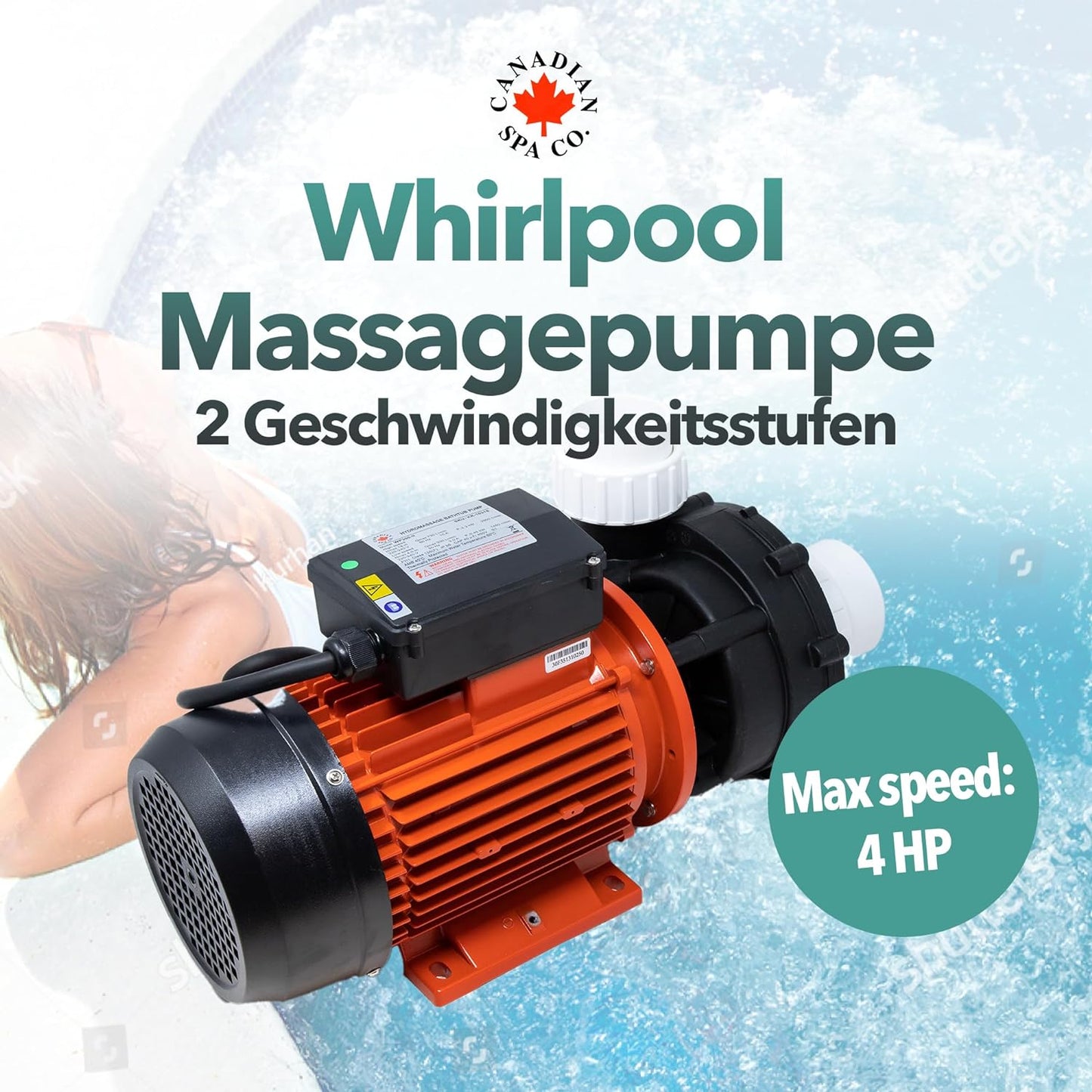 2.6" x 2" 4HP 2-Speed Pump WP300-II