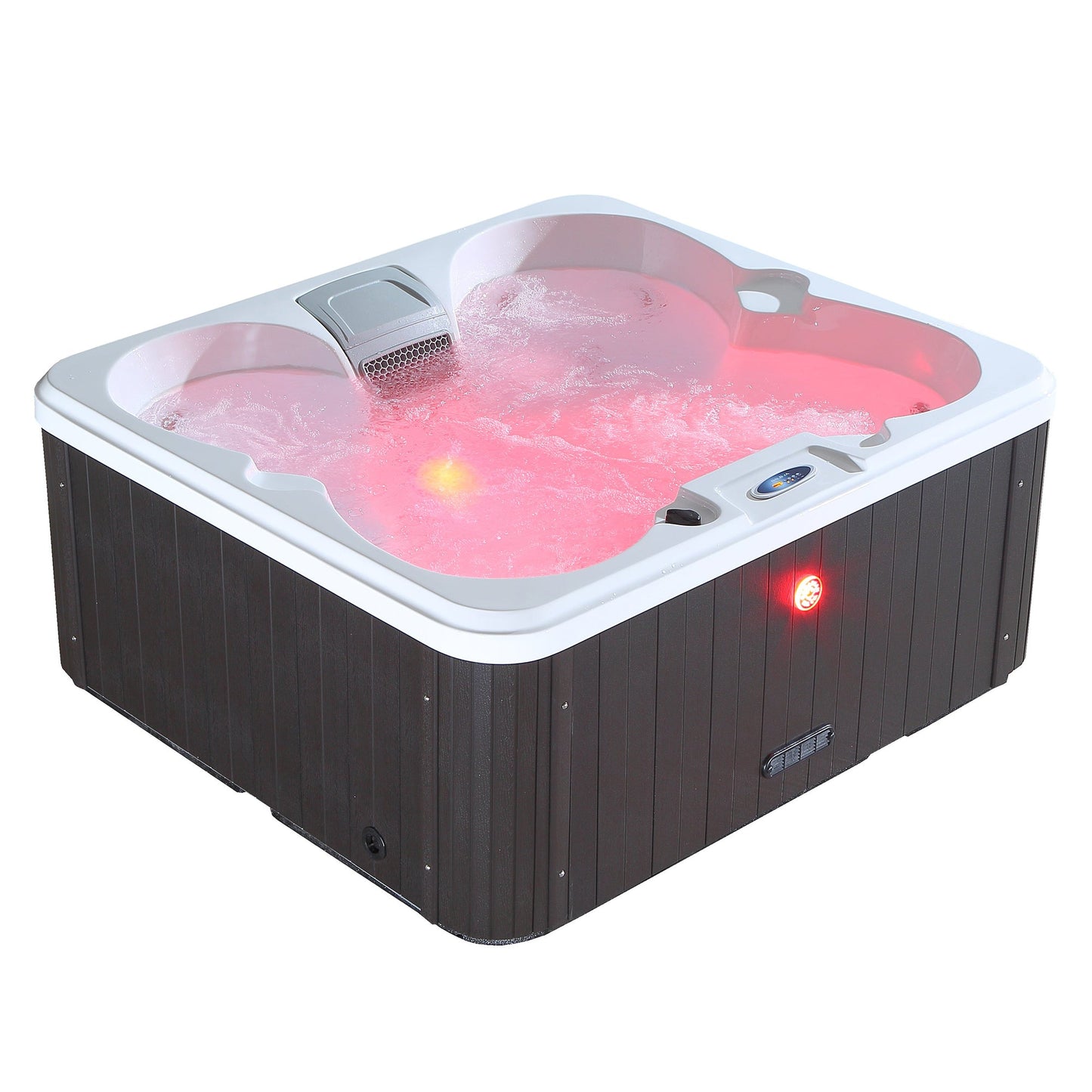 Canadian Spa Company_KH-10098_Gander_Rectangular_Plug_&_Play_4-Person_15-Jet Hot Tub_Blackout Insulation_UV Light Water Care_Patio Spas