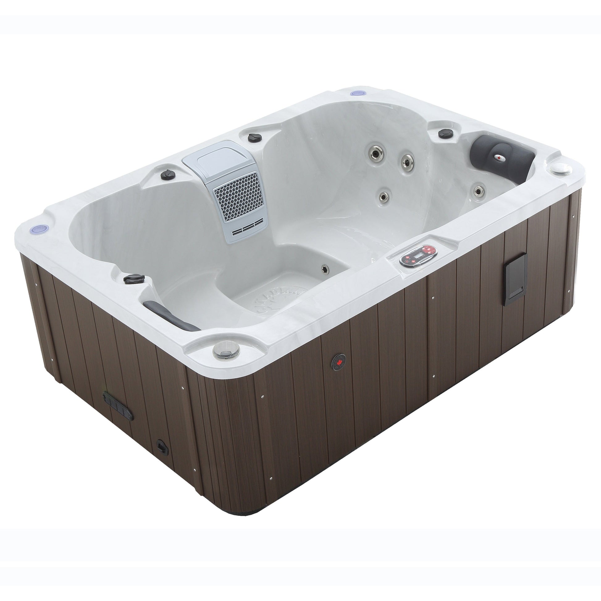 Canadian Spa Company_KH-10041_Kelowna_Rectangular_Plug_&_Play_4-Person_2 Lounge_2 Seat_21-Jet Hot Tub_Blackout Insulation_UV Light Water Care