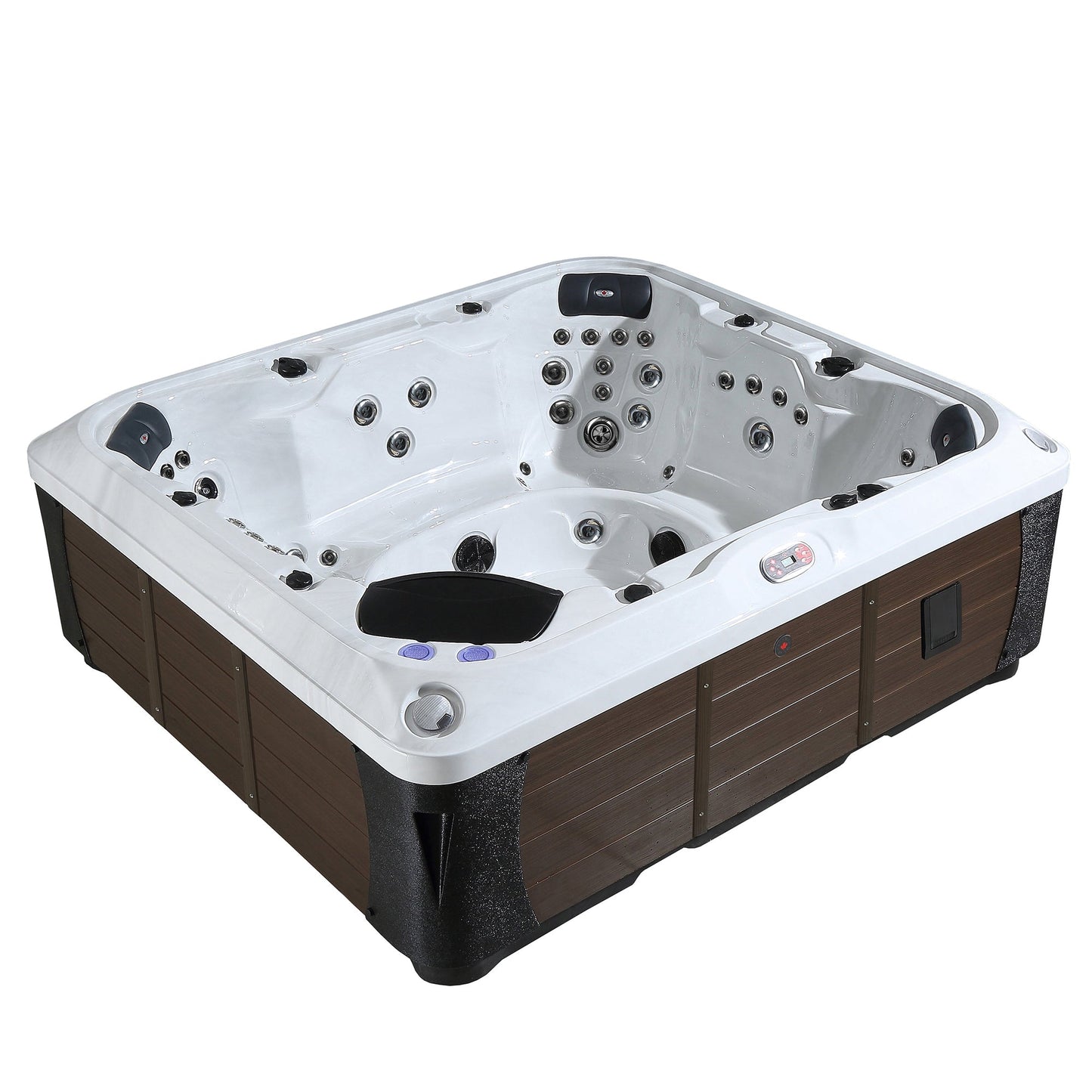 Canadian Spa Company_KH-10019_Kingston_Rectangular_7-Person_55 -Jet Hot Tub_Blackout Insulation_UV Light Water Care