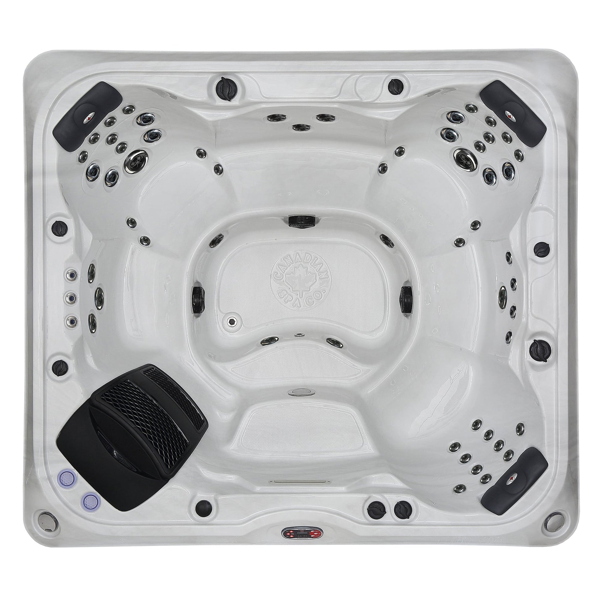 Canadian Spa Company_KH-10019_Kingston_Rectangular_7-Person_55 -Jet Hot Tub_Blackout Insulation_UV Light Water Care