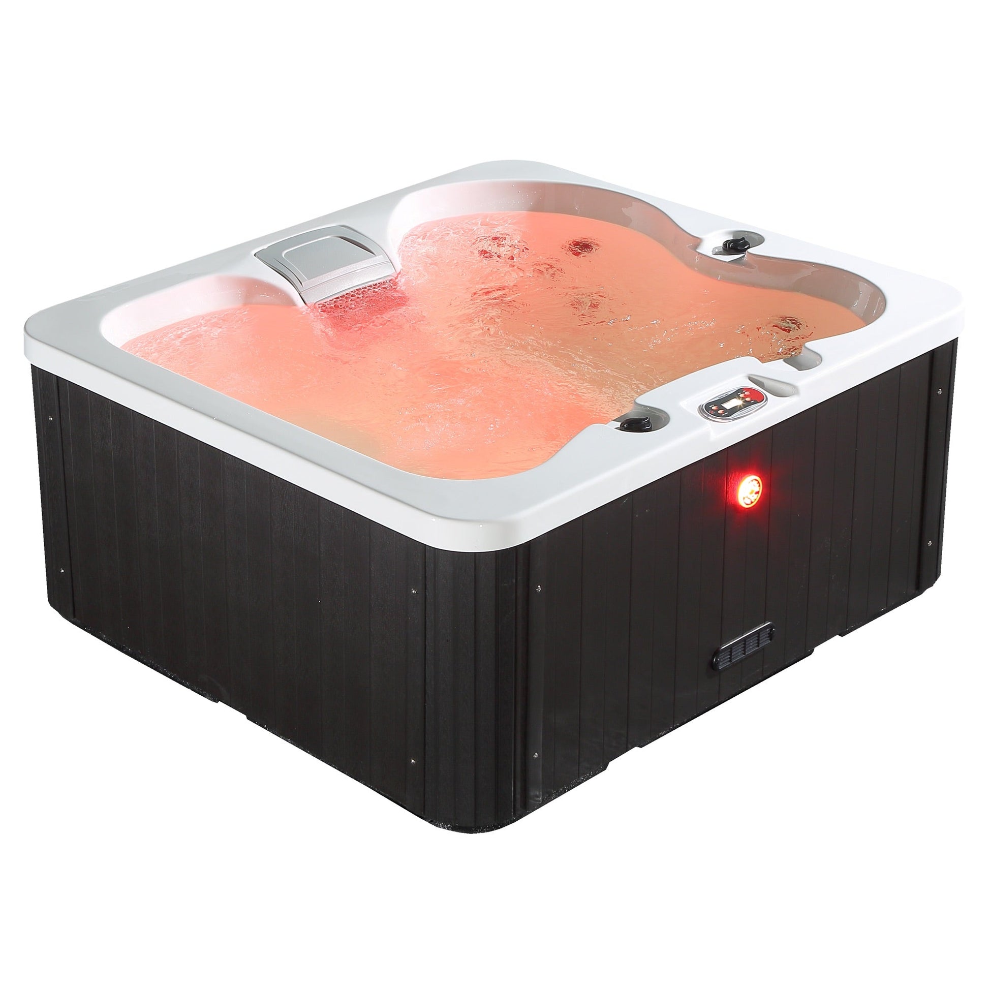 Canadian Spa Company_KH-10132_Manitoba_Rectangular_Plug_&_Play_4-Person_14-Jet Hot Tub_Blackout Insulation_UV Light Water Care_Patio Spas