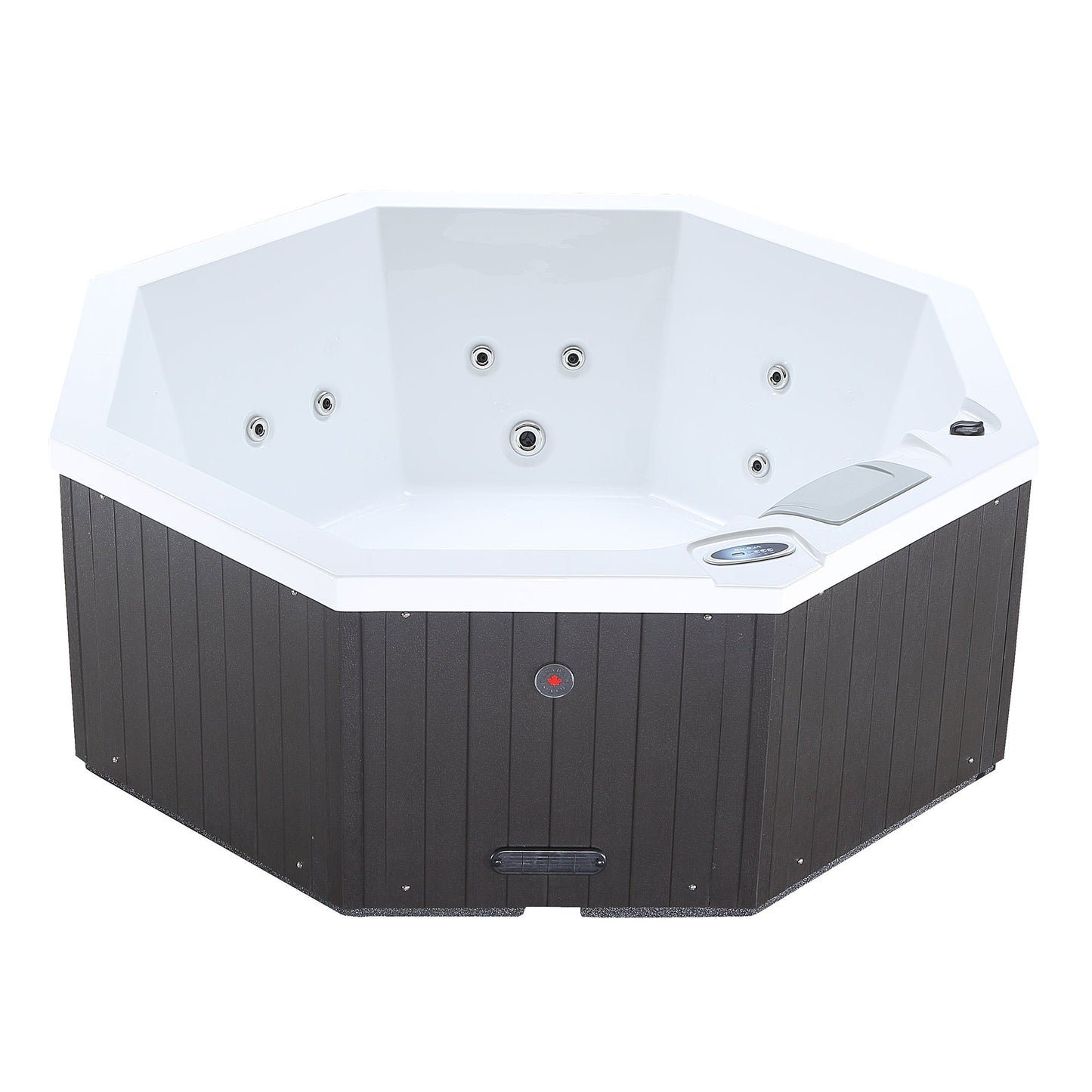 Canadian Spa Company_KH-10095_Muskoka_Octagonal_Plug_&_Play_4-Person_14-Jet Hot Tub_Blackout Insulation_UV Light Water Care_Patio Spas