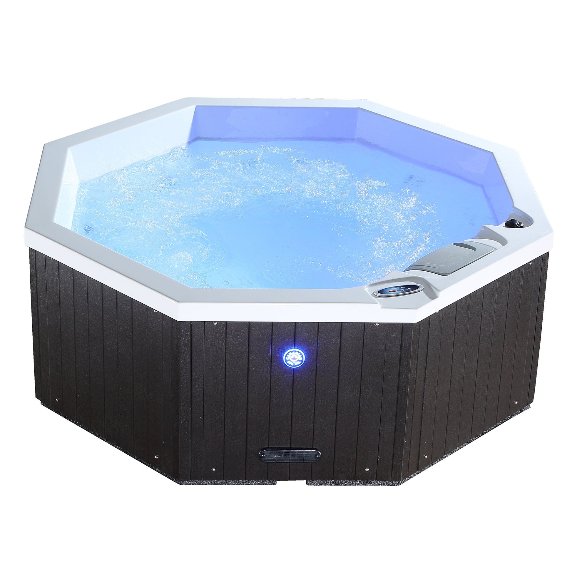 Canadian Spa Company_KH-10095_Muskoka_Octagonal_Plug_&_Play_4-Person_14-Jet Hot Tub_Blackout Insulation_UV Light Water Care_Patio Spas