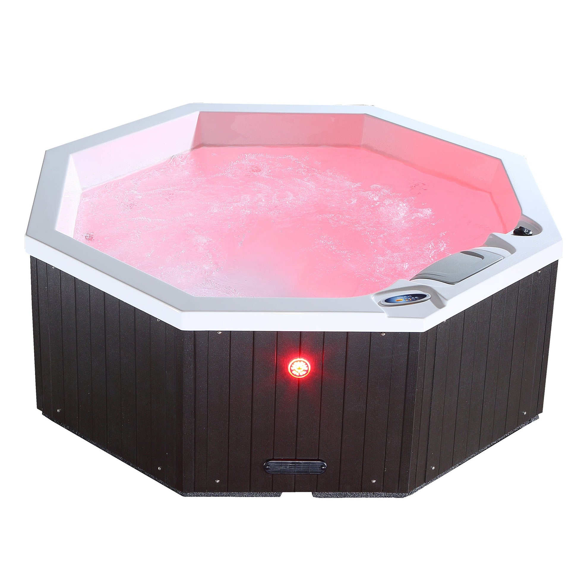 Canadian Spa Company_KH-10095_Muskoka_Octagonal_Plug_&_Play_4-Person_14-Jet Hot Tub_Blackout Insulation_UV Light Water Care_Patio Spas