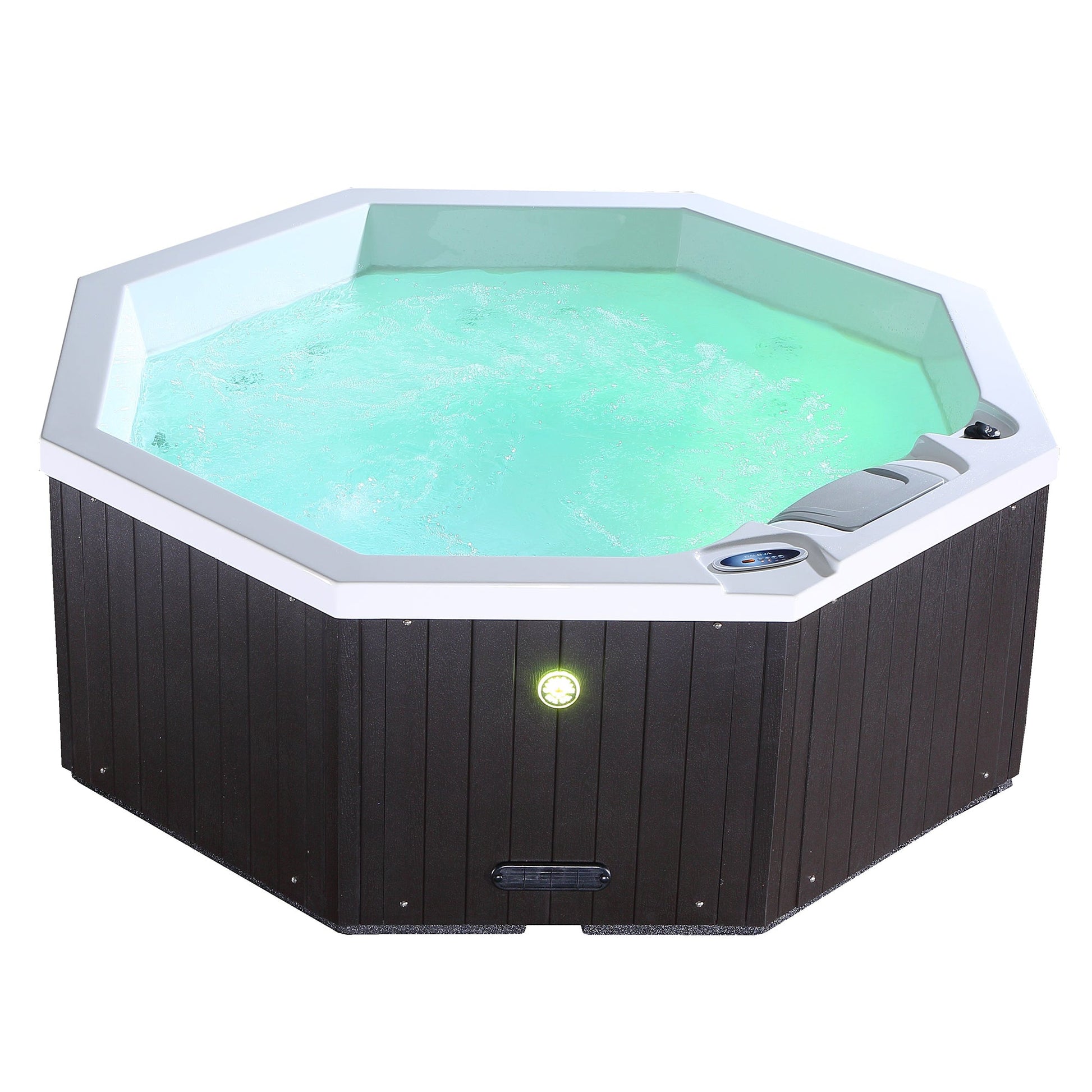 Canadian Spa Company_KH-10095_Muskoka_Octangonal_Plug_&_Play_4-Person_14-Jet Hot Tub_Blackout Insulation_UV Light Water Care_Patio Spas