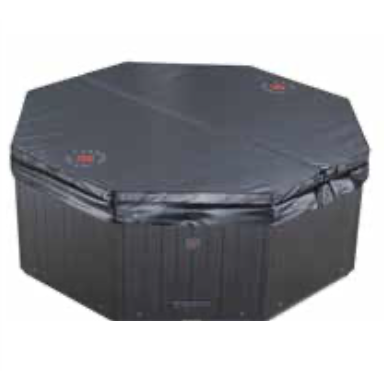 Canadian Spa Company_KH-10095_Muskoka_Octagonal_Plug_&_Play_4-Person_14-Jet Hot Tub_Blackout Insulation_UV Light Water Care_Patio Spas