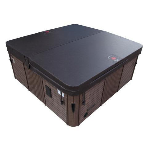 Canadian Spa Company_KH-10030_Thunder Bay_Square_6-Person_44 -Jet Hot Tub_Blackout Insulation_UV Light Water Care_Lounger