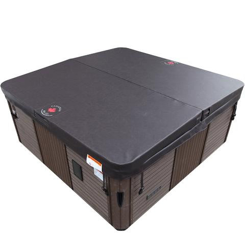 Canadian Spa Company_KH-10025_Victoria_Square_6-Person_44 -Jet Hot Tub_Blackout Insulation_UV Light Water Care_Lounger