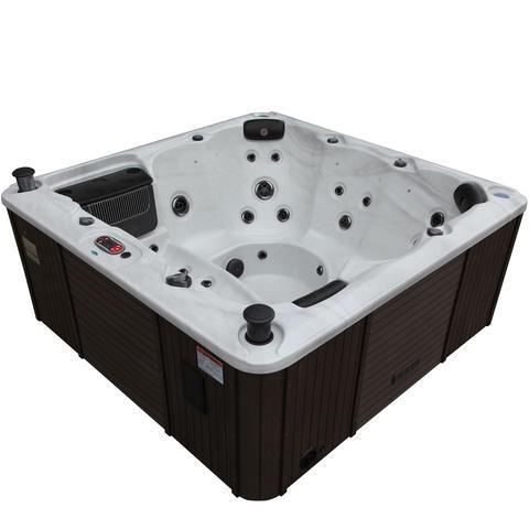 Canadian Spa Company_KH-10159_Winnipeg_Square_Plug_&_Play_6-Person_35 -Jet Hot Tub_Blackout Insulation_UV Light Water Care_Lounger