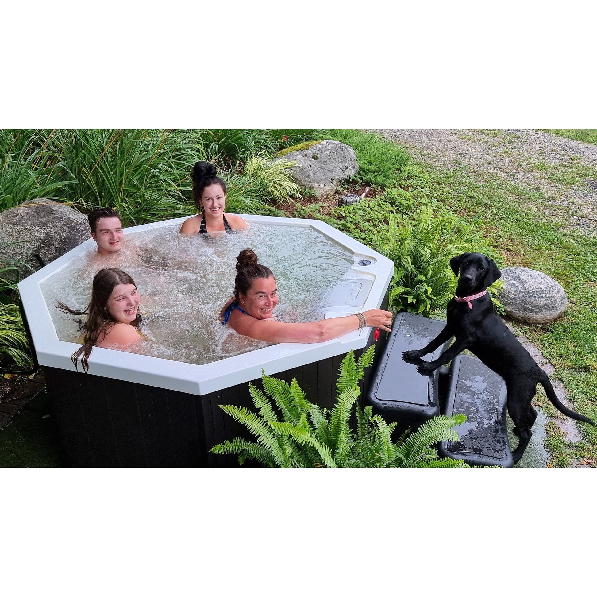 Canadian Spa Company_KH-10095_Muskoka_Octagonal_Plug_&_Play_4-Person_14-Jet Hot Tub_Blackout Insulation_UV Light Water Care_Patio Spas